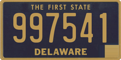 DE license plate 997541