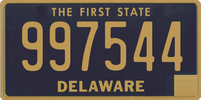 DE license plate 997544