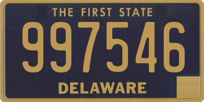 DE license plate 997546