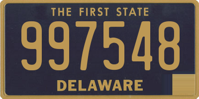 DE license plate 997548