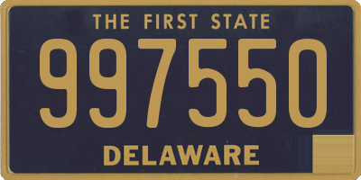 DE license plate 997550