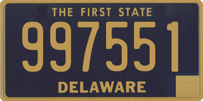 DE license plate 997551