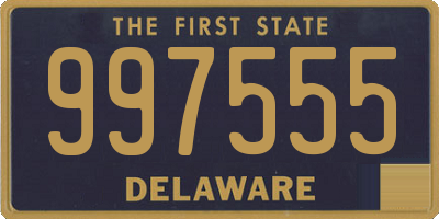 DE license plate 997555