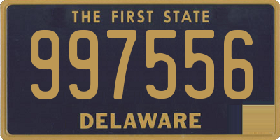 DE license plate 997556