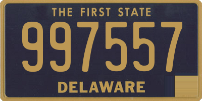 DE license plate 997557