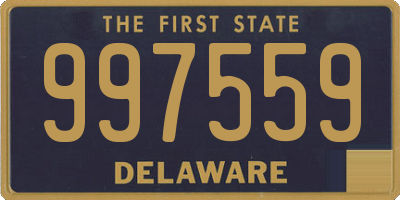 DE license plate 997559