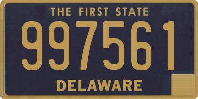 DE license plate 997561
