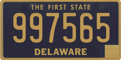 DE license plate 997565