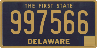 DE license plate 997566