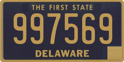 DE license plate 997569