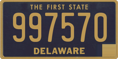 DE license plate 997570