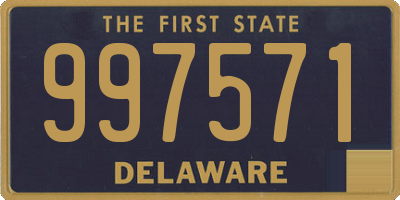 DE license plate 997571