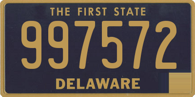 DE license plate 997572