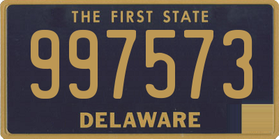 DE license plate 997573