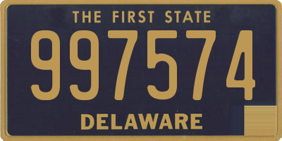 DE license plate 997574
