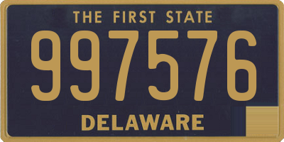 DE license plate 997576