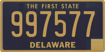 DE license plate 997577