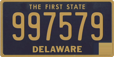 DE license plate 997579
