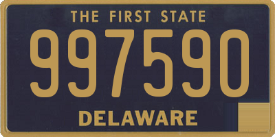 DE license plate 997590