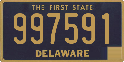 DE license plate 997591