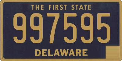 DE license plate 997595