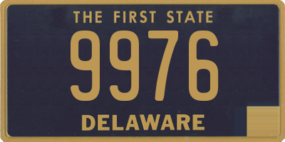 DE license plate 9976