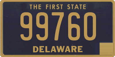 DE license plate 99760