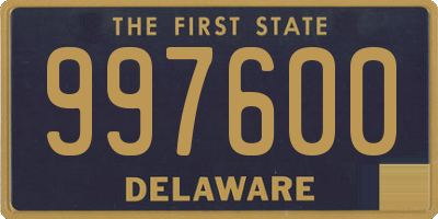 DE license plate 997600