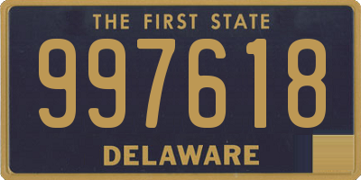 DE license plate 997618