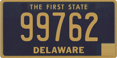 DE license plate 99762