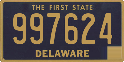 DE license plate 997624
