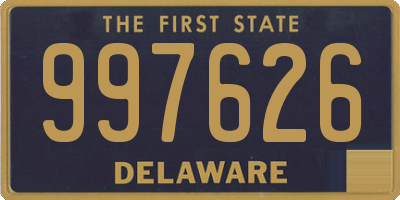 DE license plate 997626