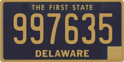 DE license plate 997635