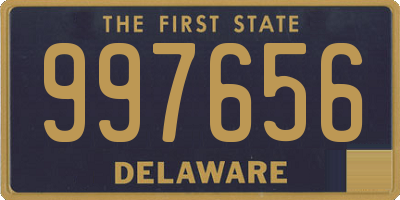 DE license plate 997656
