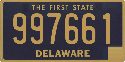 DE license plate 997661