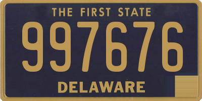 DE license plate 997676