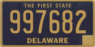 DE license plate 997682