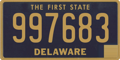 DE license plate 997683