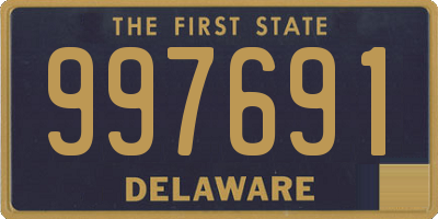 DE license plate 997691