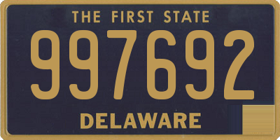 DE license plate 997692