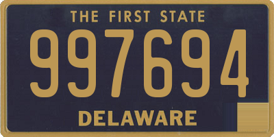 DE license plate 997694