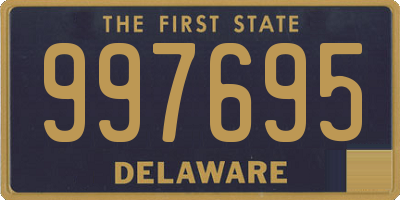 DE license plate 997695
