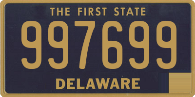 DE license plate 997699