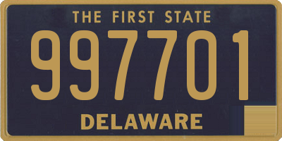 DE license plate 997701