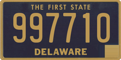 DE license plate 997710
