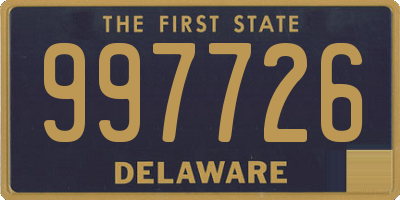 DE license plate 997726