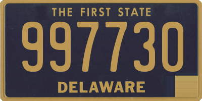 DE license plate 997730