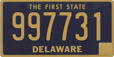 DE license plate 997731