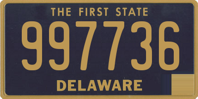 DE license plate 997736