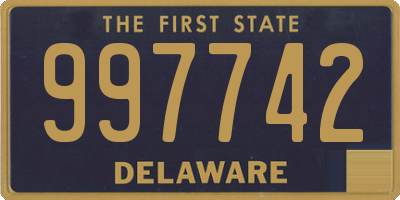 DE license plate 997742
